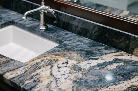 Popular Granite Countertops, Popular Granite Colors, Homemade Granite Cleaner, Granite Options, Granite Tile Countertops, Granite Countertops Colors, Granite Bathroom, Marble Countertops Kitchen, Natural Stone Countertops