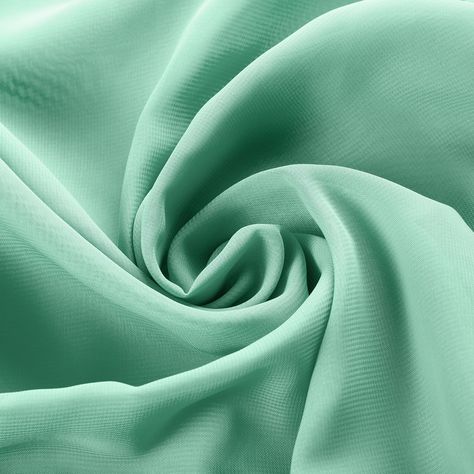 Your imagination is the only limit of possibilities achieved with this incredibly elegant Chiffon Fabric Bolt of 58" x 10 yards 58" x 10 yards. The ethereal look of chiffon lends a oft, sheer appeal that is very lightweight and dreamy. Whether you are a DIYer who knows her way around a sewing machine, expert wedding planner or simply seeking to create a sophisticated look for your special event venue, this chiffon fabric bolt is the perfect accompaniment to your special day. Chiffon always bring Dear Costume, Table Runners Wedding, Making Faces, Fabric Bolts, Brand Board, Cotton Sheets, Wedding Outfits, Seafoam Green, 2 Way