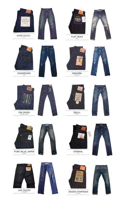 The Best of Japan denim Co. Samurai Jeans Denim, Samurai Denim, Samurai Jeans, Momotaro Jeans, Denham Jeans, Japan Jeans, Raw Denim Jeans, Selvage Denim, Denim Workwear