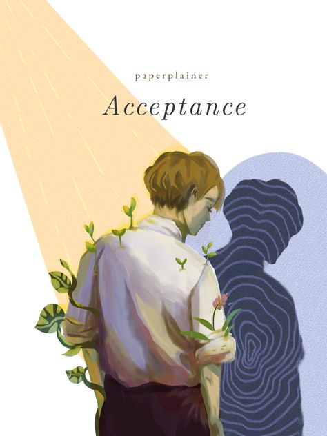 #digitalart illustration #digitalpainting #illustration #digital painting #surrealism Self Acceptance Illustration, Acceptance Illustration, Psychological Illustration, Acceptance Aesthetic, Hypnosis Aesthetic, Psychology Illustration, Illustrated Poetry, Storyboard Ideas, Sense Of Life