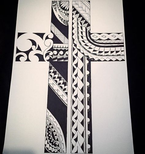 Sammie on Instagram: “-✝️- . . #polynesian #polynesiantattoo #island #islanddrwing #southpacific #cross #only #design #art” Samoan Designs, Polynesian Tattoos Women, Cross Drawing, Polynesian Tattoo Designs, Polynesian Art, Maori Tattoo Designs, Jesus Christ Artwork, Hawaiian Tattoo, Tattoo Stencil Outline