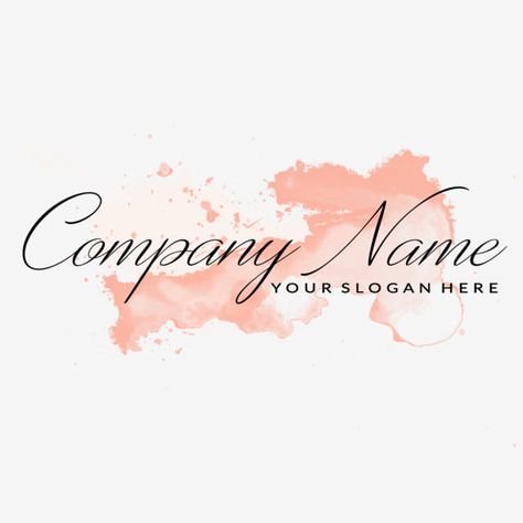 Watercolor Logo Design, Make Up Cosmetics, Tea Logo, Logo Generator, Type Logo, Logo Design Free Templates, Camera Logo, Hotel Logo, Beauty Logo Design