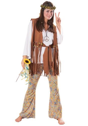 Captain Marvel Halloween Costume, Printed Bell Bottoms, Hippie Party, Fringe Fabric, Hippie Costume, Hippie Look, Hippie Love, Costume Shirts, Bell Bottom Pants