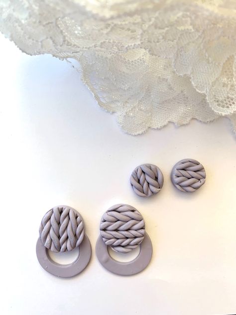 Clay Earring, Polymer Clay Earrings, Clay Earrings, Polymer Clay, Knitting