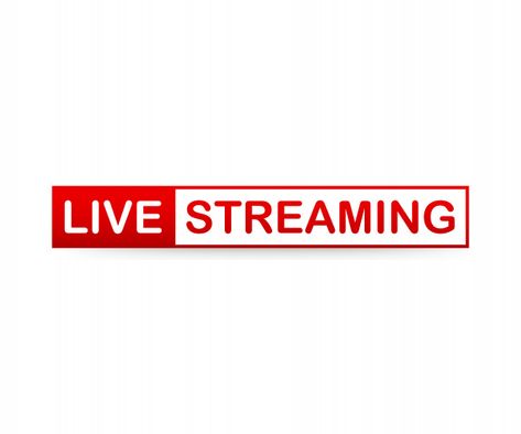 Red live streaming icon on white backgro... | Premium Vector #Freepik #vector #background Live Logo Design, Live Streaming Logo, Live Streaming Design, Logo Live, Logo Real Madrid, Youtube Poster, Gaming Profile, Youtube Birthday, Cinema Idea