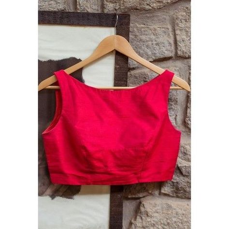 Front Blouse Designs, Red Blouse Design, Sleeveless Blouse Designs, Eyeliner Shapes, Sleeveless Blouses, House Of Blouse, Boat Neck Blouse Design, Cotton Blouse Design, Backless Blouse Designs