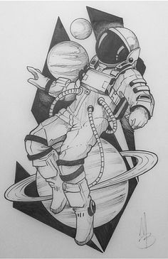 Nasa Drawing, Astronaut Drawing, Pencil Drawing Images, Easy Mandala Drawing, Space Drawings, Color Drawing Art, Pencil Sketch Images, Meaningful Drawings, Space Tattoo