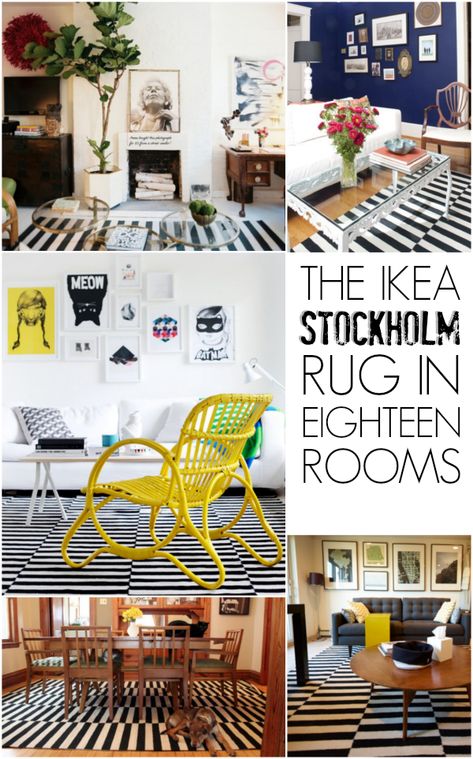 IKEA Stockholm rug crush.. .see this awesome rug used in 18 very different ooms! Ikea Stockholm Rug, Rug In Bedroom, Stockholm Rug, Trofast Ikea, Ikea Playroom, Ikea Stockholm, Loft Inspiration, Ikea Rug, Living Room Inspiration