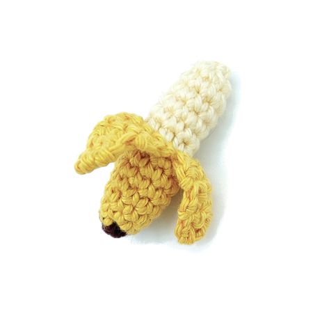 Crochet Mini Food Free Pattern, Mini Crochet Patterns Free, Mini Crochet Ideas, Mini Crochet Amigurumi, Crochet Banana, Banana Pattern, Mini Amigurumi, Crochet Monkey, Crochet Fruit