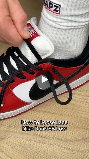 288K views · 20K reactions | This is How to Loose Lace your Nike Dunk Lows and secure them at the same time! 😮‍💨

Comment below what lacing tutorial you want to see next! 🤔

#nike #nikedunk #dunklow #nikesb #howtolace #lacingtutorial #tieshoelaces #sneakerlaces #strapzlaces #asmr | Strapz Premium Sneaker Laces | strapzlaces · Original audio Lacing Tutorial, Nike Dunk Lows, Dunk Lows, Tie Shoelaces, Lacing Sneakers, Dunk Low, Nike Sb, Nike Dunk, Nike Dunks