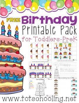 Birthday Activities Kids, Preschool Birthday, Classroom Birthday, Toddler School, Birthday Activities, Theme Activity, Birthday Crafts, Free Birthday, Free Preschool