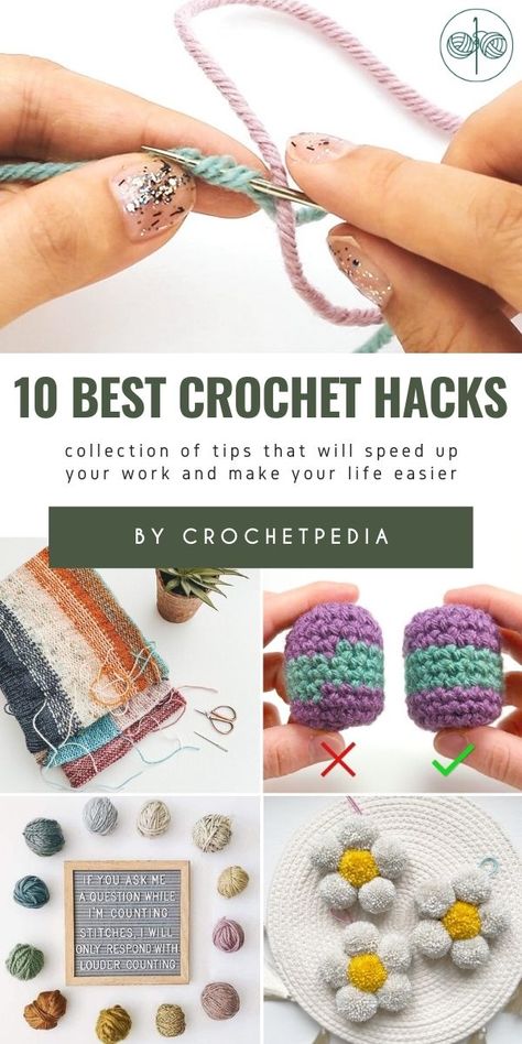 Crochet Hacks Videos, How To Crochet Faster Tips, Crochet Tricks And Tips, Yarn Over Vs Yarn Under Crochet, How To Crochet Faster, Crochet Hacks Tips And Tricks, Crochet Tips For Beginners, Crochet Basics Step By Step, Crochet Games