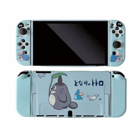 Nintendo Switch Case Aesthetic, Nintendo Switch Covers, Switch Oled Case, Nintendo Accessories, My Neighbour Totoro, Nintendo Switch System, Nintendo Switch Case, Nintendo Switch Oled, Nintendo Switch Accessories