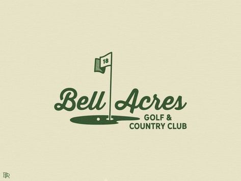 Golf Logo Design, Golf Logo, Golf Design, Golf Brands, Logo Design Ideas, Vintage Golf, Minimalist Logo Design, Monogram Design, Unique Logo