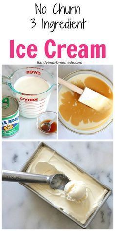 3 Ingredient Ice Cream, Weight Watcher Desserts, Bread Pan, Ice Cream At Home, Low Carb Dessert, No Churn Ice Cream, Ice Cream Popsicles, Cream Desserts, Ice Cream Recipe