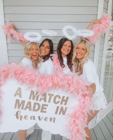 Big Sister Reveal, Sorority Reveal Shirts, Big/little Baskets, Sorority Themes, Formal Cooler, Cheer Posters, Big Little Basket, Tri Delt, Angel Theme