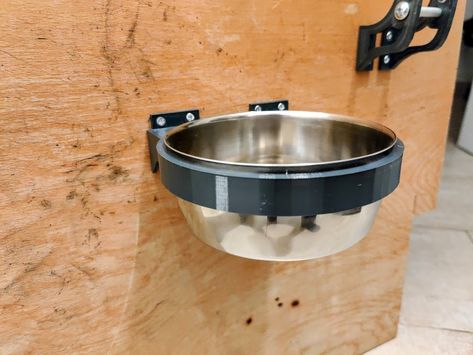 Free STL file Camper detachable dog bowl holder・3D printer design to download・Cults Nomad Living, Printer Design, Dog Bowl Holder, Camper Accessories, Bowl Holder, Best 3d Printer, Dog Bowl, 3d Printer, 3d Print