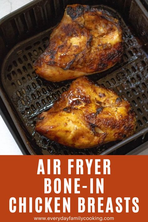 Split Breast Chicken Recipes, Baked Burgers, Spicy Dinner, Air Fryer Recipes Chicken Breast, Bone In Chicken, Air Fryer Oven Recipes, Airfryer Recipes, Fried Chicken Breast, Chicken Thigh Recipes Crockpot