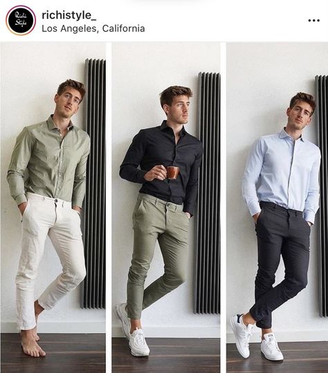 Eboy Aesthetic Outfits, Olive Green Pants Outfit, Chinos Men Outfit, Interchangeable Wardrobe, Green Pants Men, Khakis Outfit, Green Pants Outfit, Pants Outfit Men, Olive Green Pants