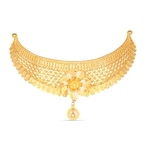 Buy Gold Choker Necklace Online | Gold Choker Necklace Designs Mini Choker Gold Indian, Chokar Design Jewelry In Gold, Gold Choker Necklace Indian Bridal, Choker Necklace Designs Gold Indian, Gold Choker Designs, Gold Choker Necklace Designs, Choker Necklace Online, Gold Necklace Wedding, Cocktail Skirts