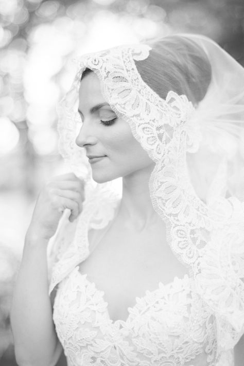 Bridal Portrait Brklyn View Photography | photography by http://www.brklynview.com Veil Inspiration, Mantilla Veil Wedding, Veil Mantilla, Lace Wedding Veil, Veil Cathedral, Manhattan Wedding, Mantilla Veil, Wedding Veil Accessories, Lace Veil