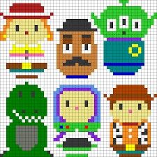 Toy Story Cross Stitch or Perler Bead Pattern Toy Story Crafts, Perler Beads Ideas, Modele Pixel Art, Toy Story Characters, Pony Bead Patterns, Bead Sprite, Diy Perler Beads, Pola Kristik, Disney Cross Stitch