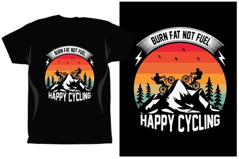 Premium Vector | Cycling t-shirt design vector graphics. unisex. bicycle riders. bike shirt. funny cycling t-shirt. Cycling T-shirt, T Shirt Design Vector, Bike Shirts, Tee Shirt Designs, Design Vector, Vector Graphics, T Shirt Design, Trekking, Premium Vector