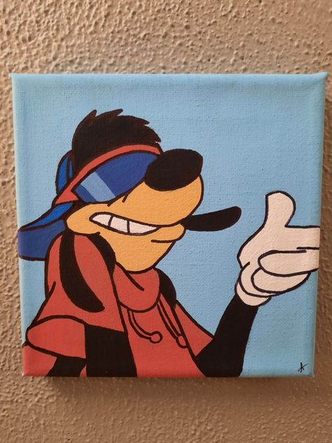 Fun Cartoon Paintings, Painting Ideas On Canvas Simpsons, Mini Paintings Cartoons, Lisa Simpson Painting Canvas, Among Us Painting Canvas, Cartoons Painting Ideas, Movie Paintings Ideas On Canvas, Pixar Paintings, Things To Paint Cartoon