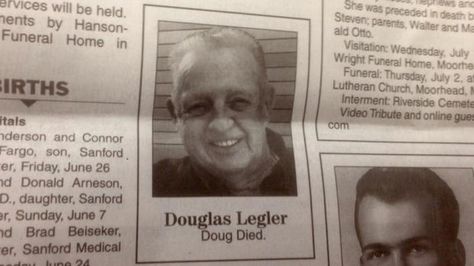 North Dakota Man Has The Best Obituary Ever Obituary Ideas, Obituaries Ideas, News Memes, The Last Laugh, Someecards, North Dakota, Funny Images, The Ordinary, The Man