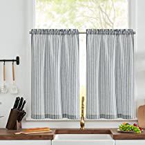 Check this out! Boho Kitchen Curtains, Farmhouse Curtain Rods, Half Window Curtains, Rustic Curtain Rods, Bathroom Window Curtains, Cafe Curtain Rods, Small Curtains, Bathroom Farmhouse, Cute Curtains