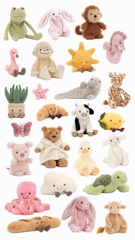 Jellycat Axolotl, Jellycats Collection, Jellycats Aesthetic, Jelly Cat Stuffed Animals, Girly Christmas Gifts, Cute Christmas Ideas, Jelly Cat, Jellycat Stuffed Animals, Cute Squishies