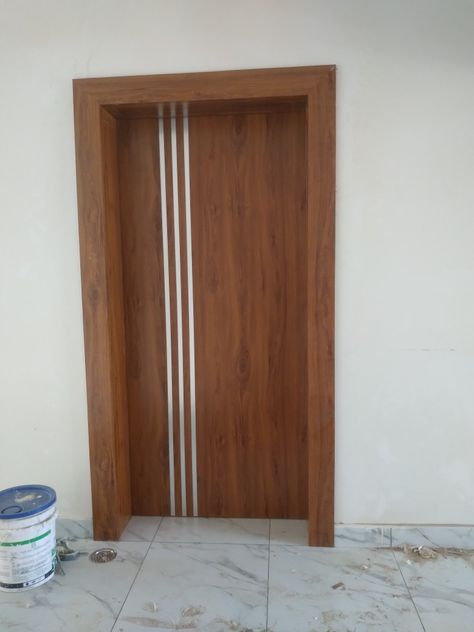 Door Design Modern Bathroom, Furniture Door Design, Flash Door Design Sunmica Modern, Mica Door Design Modern, Mica Door, Laminate Door Design, Amritpal Singh, Wpc Doors, Latest Door Designs