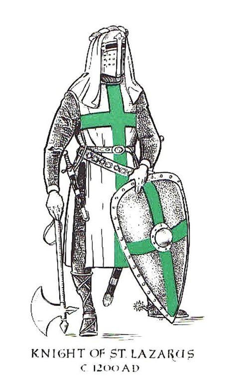 KNIGHT OF THE ORDER OF ST LAZARUS St Lazarus, Knights Templars, Knight Orders, Saint Lazarus, Knights Hospitaller, Military Decorations, Crusader Knight, Military Orders, Medieval Europe