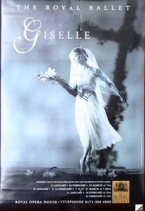 The Royal Ballet: Giselle | Original Vintage Poster | Chisholm Larsson Gallery Ballet Movies, Ballet Room, Ballet Giselle, The Royal Ballet, Ballet Posters, Ballet Pictures, Vintage Ballerina, Vintage Ballet, Ballet Art