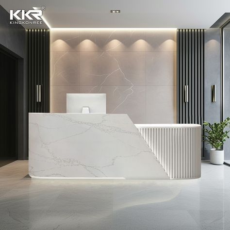 Marble texture #solidsurface best reflects the luxury and nobility of the #receptiondesk
Regardless of #size or #design
All you need is an #idea
Our team can help you make it happen... Led Strip Design, Marble Reception Desk, Lobby Desks, Strip Design, Marble Texture, Reception Desk, Solid Surface, Make It Happen, Led Strip