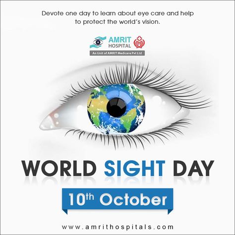 World #SightDay World Sight Day Creative Ads, World Sight Day Poster, Optician Training, Optician Marketing, World Sight Day, Healthcare Ads, Eye World, Hospital Logo, Eye Facts