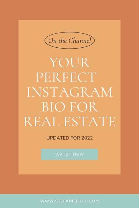 Let's do this! It's time to update our Instagram bio for your real estate Instagram profile! I have some new tips for you that reflect some of the updates that have happened over the last year or so, and I do go through this process for my own profile about every quarter. It's nice to have everything updated and fresh. :) Instagram Bio Real Estate, Realtor Profile Bio, Real Estate Agent Instagram Bio, Perfect Instagram Bio, Bio For Instagram, Real Estate Instagram, Real Estate Business, Instagram Bio, Coaching Program