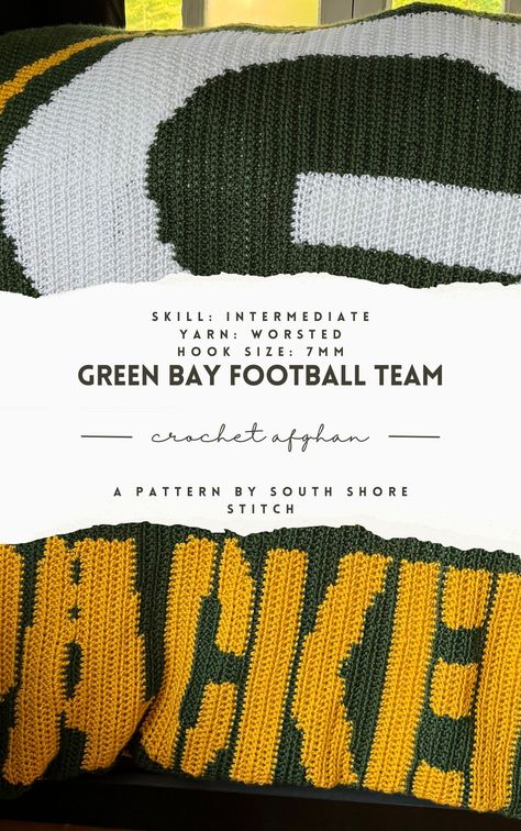 Excited to share the latest addition to my #etsy shop: GB Football Team Blanket Crochet Pattern https://etsy.me/3YmHsih #crochet #crochetpattern #greenbaypackers #blanketpatterns #footballcrochet #crochetgifts #packersblanket #packerscrochet #packersgift Green Bay Packers Crochet Blanket, Packers Crochet Blanket, Green Bay Packers Crochet, Green Bay Packers Blanket, Crochet Football, Football Blanket, Blanket Crochet Pattern, Crochet Blanket Pattern, Crochet Tapestry