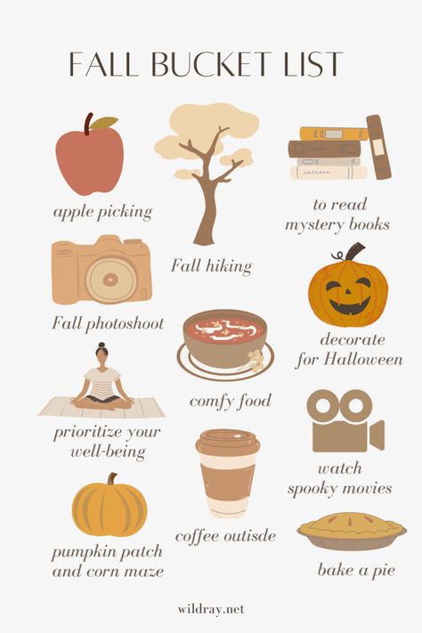 October To Do List, Halloween To Do List, 30 Bucket List, October Bucket List, Autumn To Do List, Fall Bucket List Ideas, Hiking Fall, Halloween Bucket List, Bullet Journal October