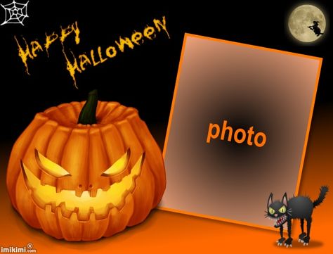 You can add your own Halloween photo's in this frame for free!  Just click on the photo and join Imikimi.com, a free photo editor with tons of amazing features! Halloween Photo Frames, Photo Editor App, Photo Editor Free, Happy Birthday Wishes Photos, Halloween Frames, Photography Courses, Frame Template, Halloween Photos, Photo Cake