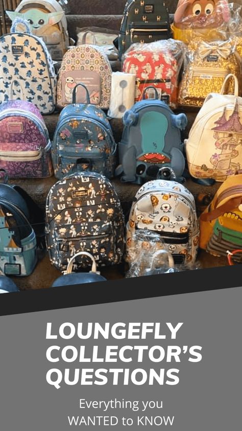 Loungefly Collector's Questions - Everything you wanted to know Loungefly Bag Display, Loungefly Display Ideas, Loungefly Backpack, Loungefly Bag, Jealous Of You, Bag Display, Popular Bags, Question Everything, Heart Logo