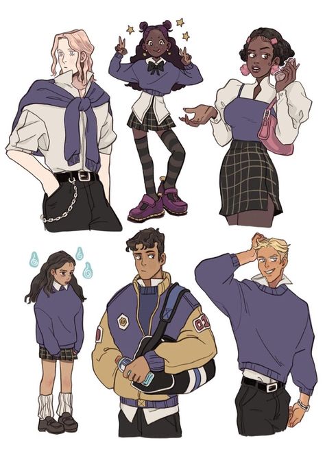 ༅༄ on Twitter: "uniforms and my ocs wearing em :~P… " Siluete Umane, Horror Movie Characters, Dibujos Cute, Cute Art Styles, Cool Art Drawings, Art Block, Movie Characters, Explore The World, Horror Movie