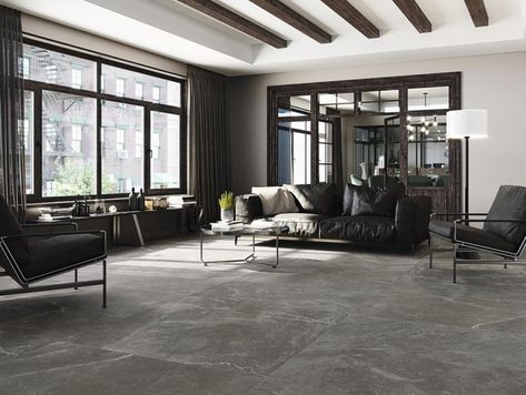 Trend Watch: Large Format Tiles - Tile Mountain Tile Mountain, Wall Tiles Living Room, Tiles Living Room, Grey Floor Tiles, Exterior Tiles, Living Room Tiles, Interior Design Advice, Tile Trends, Large Tile