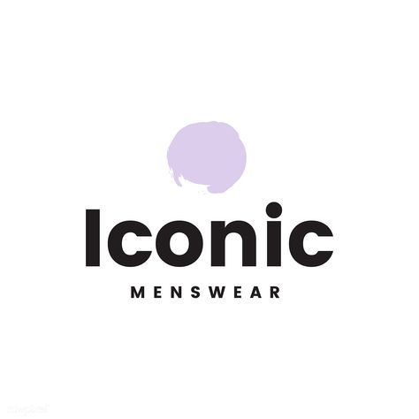 Iconic menswear logo design vector | free image by rawpixel.com Brand Logo Ideas, Creative Banners, Image Ideas, Boutique Logo, Logo Badge, Logo Ideas, Fashion Logo, Design Vector, Clothing Boutique