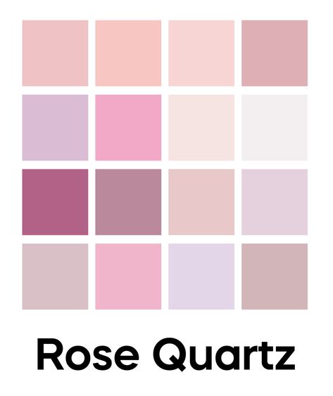 Pink Colors Shades, Quartz Color Palette, Colors Template, All Shades Of Pink, Color Rosa Pastel, Rosa Color, Cor Rose, Rose Quartz Color, Milk Color