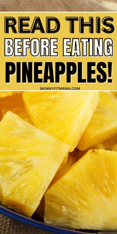 In this post, I’ll share everything you need to know about the benefits and side effects of pineapples. This delicious tropical fruit has a ton of health benefits along with side effects as well. It’s definitely wise to learn all about it if it’s on your menu often. #healthandwellness #nutrition Pineapple For Inflammation, What Does Pineapple Help With, Ginger And Pineapple Benefits, Pineapples Benefit, Is Pineapple Good For You, What Is Pineapple Good For, Benefits Of Pineapple For Women, Pineapple Drinks Healthy, Pineapple Tea Benefits