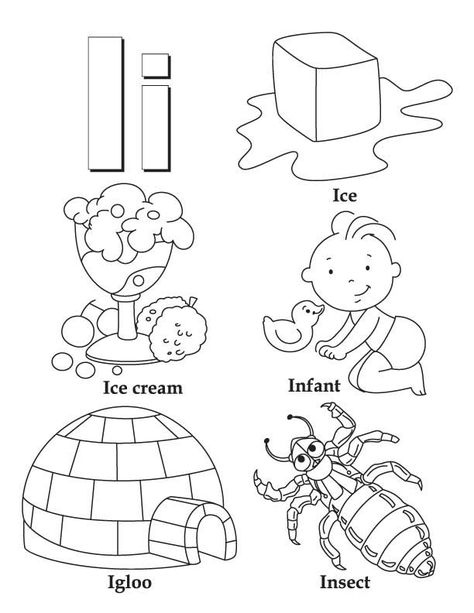 My A to Z Coloring Book Letter I coloring page Letter I Coloring Pages Free Printables, Letter I Printables Free, Letter H Activity For Preschoolers, Preschool Worksheets For Kids, I Worksheets Preschool, Letter I Worksheets For Preschoolers, Letter I Activities For Preschool, Letter I Coloring Pages, I Coloring Pages