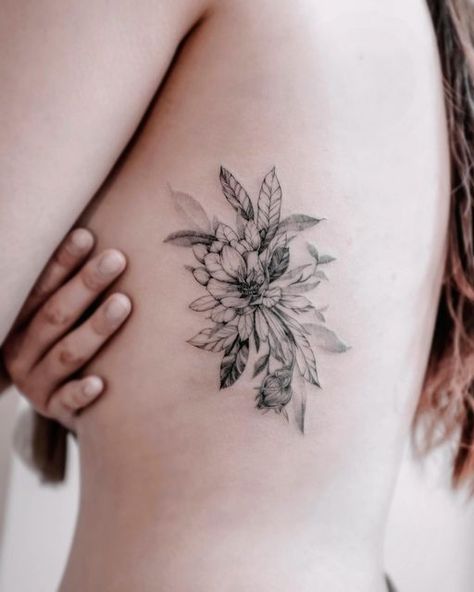 Night Flower Tattoo, Queen Of The Night Flower, Queen Of Night, Night Tattoo, Melbourne Tattoo, Queen Of The Night, Instagram Queen, Night Flowers, Rib Tattoo