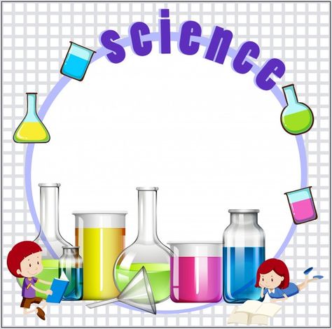 Border design with children and science ... | Free Vector #Freepik #freevector #background #frame #design #border Science Lab Decorations, Frame School, الجدول الدوري, Science Clipart, School Border, Science Images, Science Classroom Decorations, Science Equipment, مشروعات العلوم