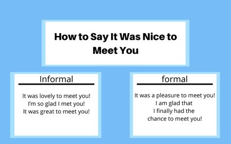 It Was Nice Talking To You, Meeting You Quotes, Nice Meeting You, Gilbert And Anne, Business English, See You Around, Common Phrases, Good To See You, English Learning